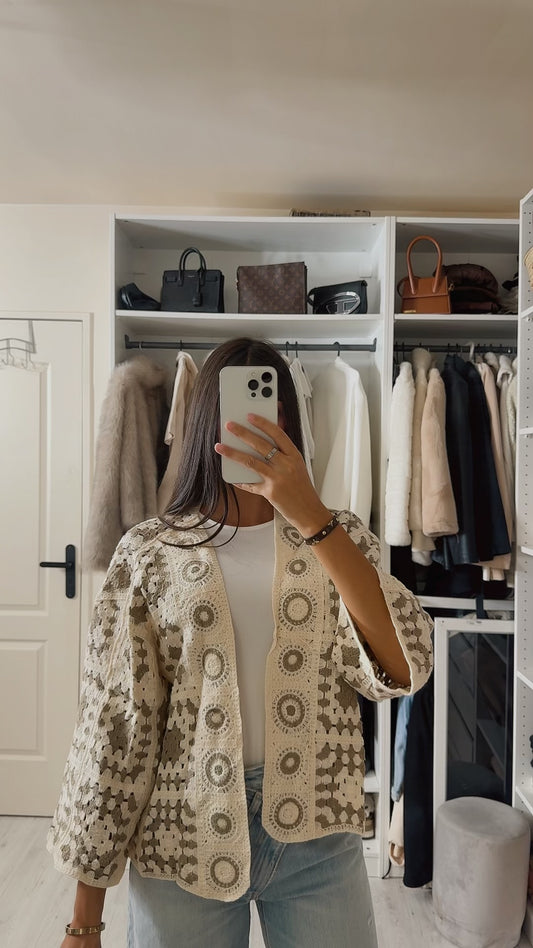 Veste Crochet Bohème